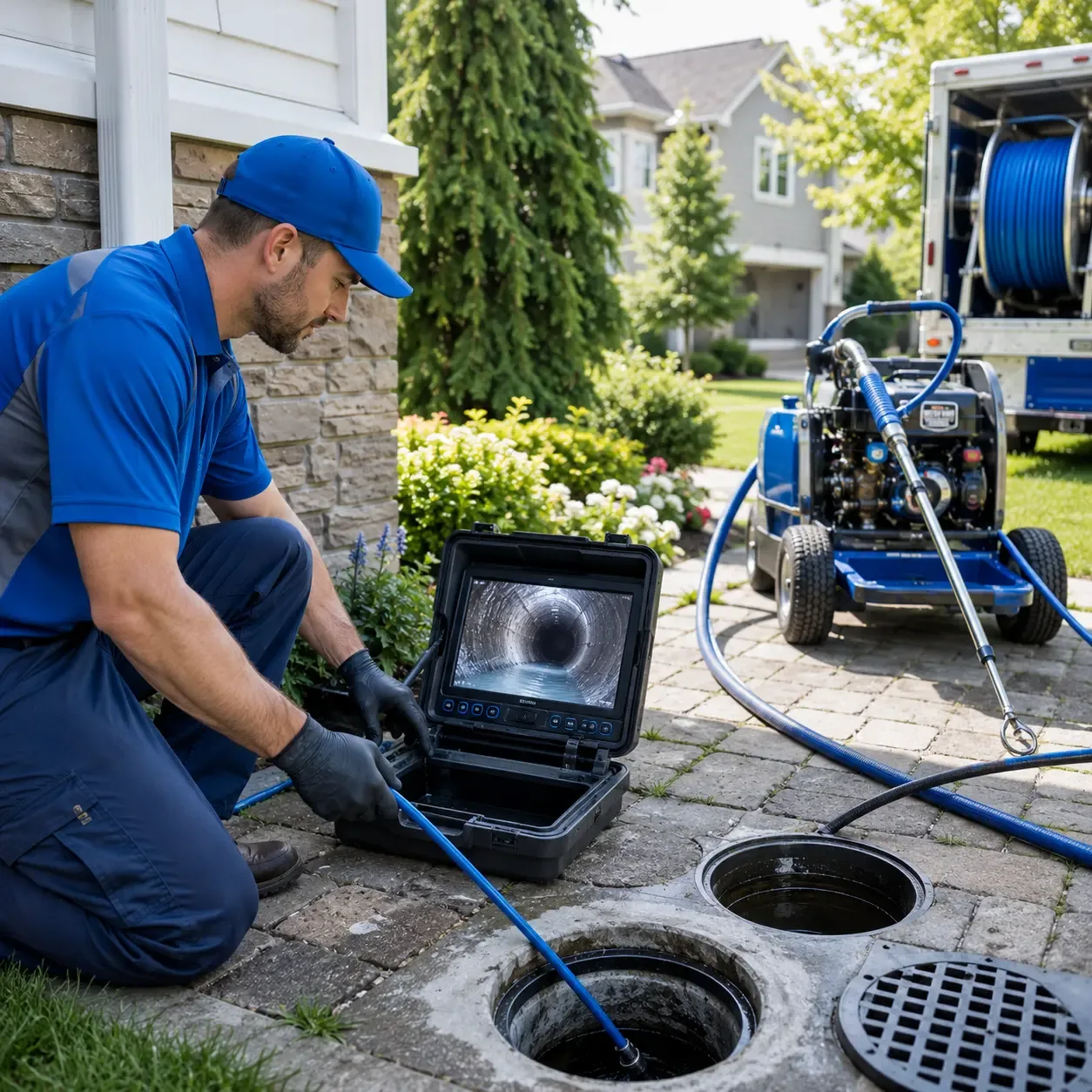 Outdoor drain cleaning professionals serving Stanwood, MI