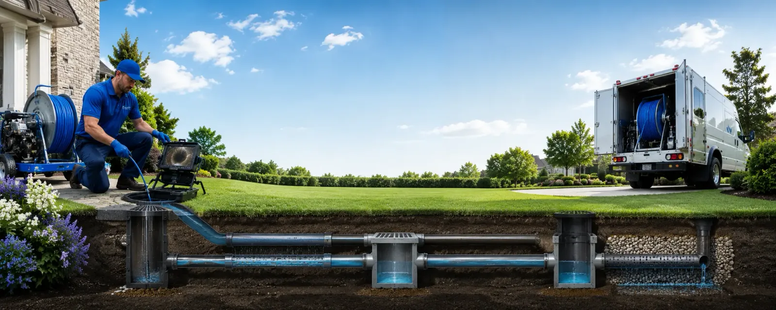 Outdoor drain cleaning information for Stanwood, MI
